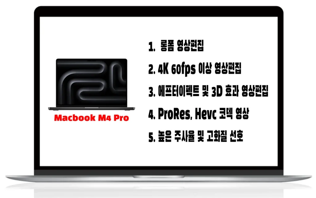 맥북 M4 프로 용도